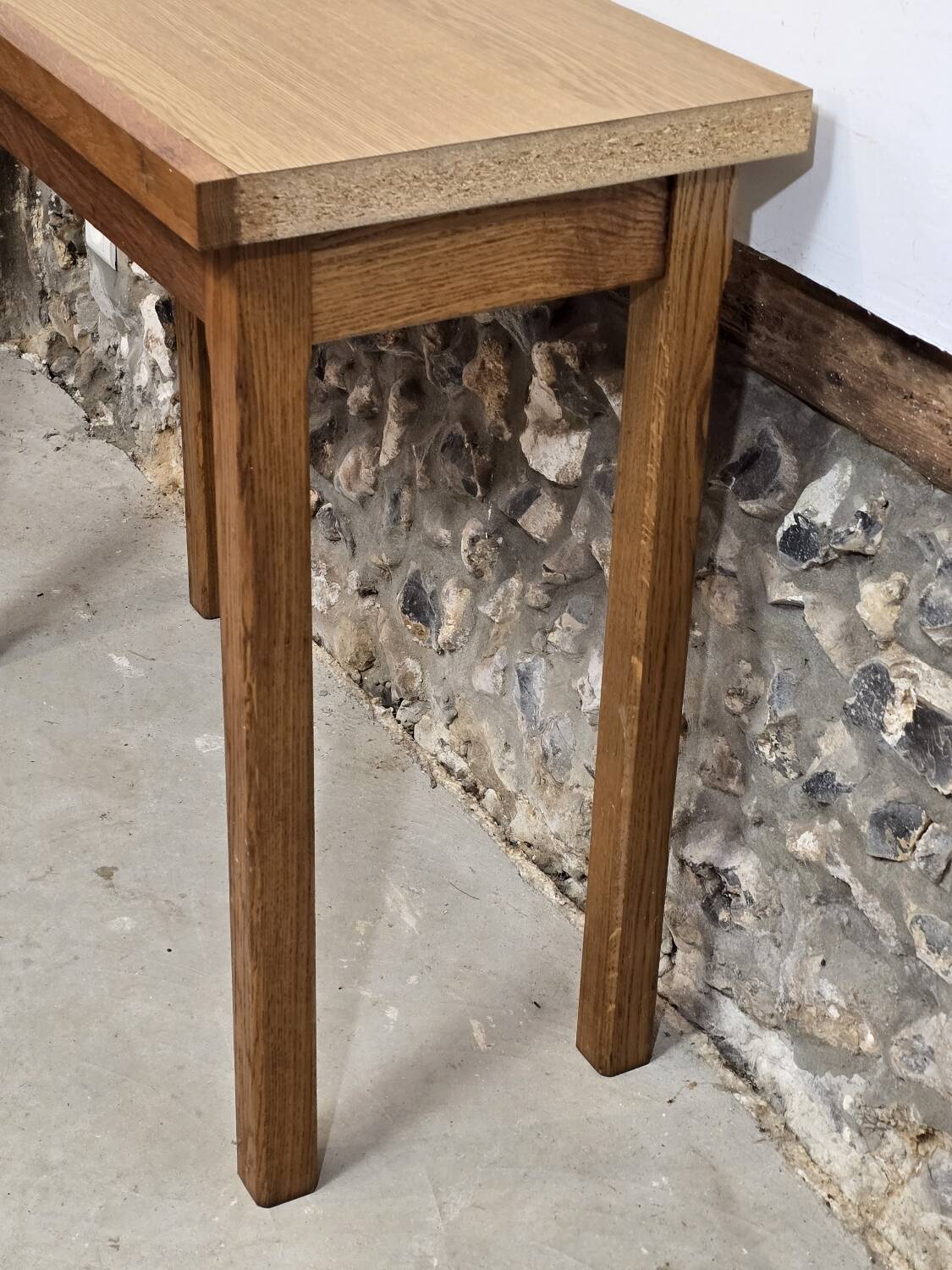 Wooden console, 1970s-1980s