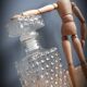 Authentic carafe whisky bubbles