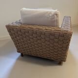 Wicky armchair in woven rope by Didier Gomez for Ligne Roset