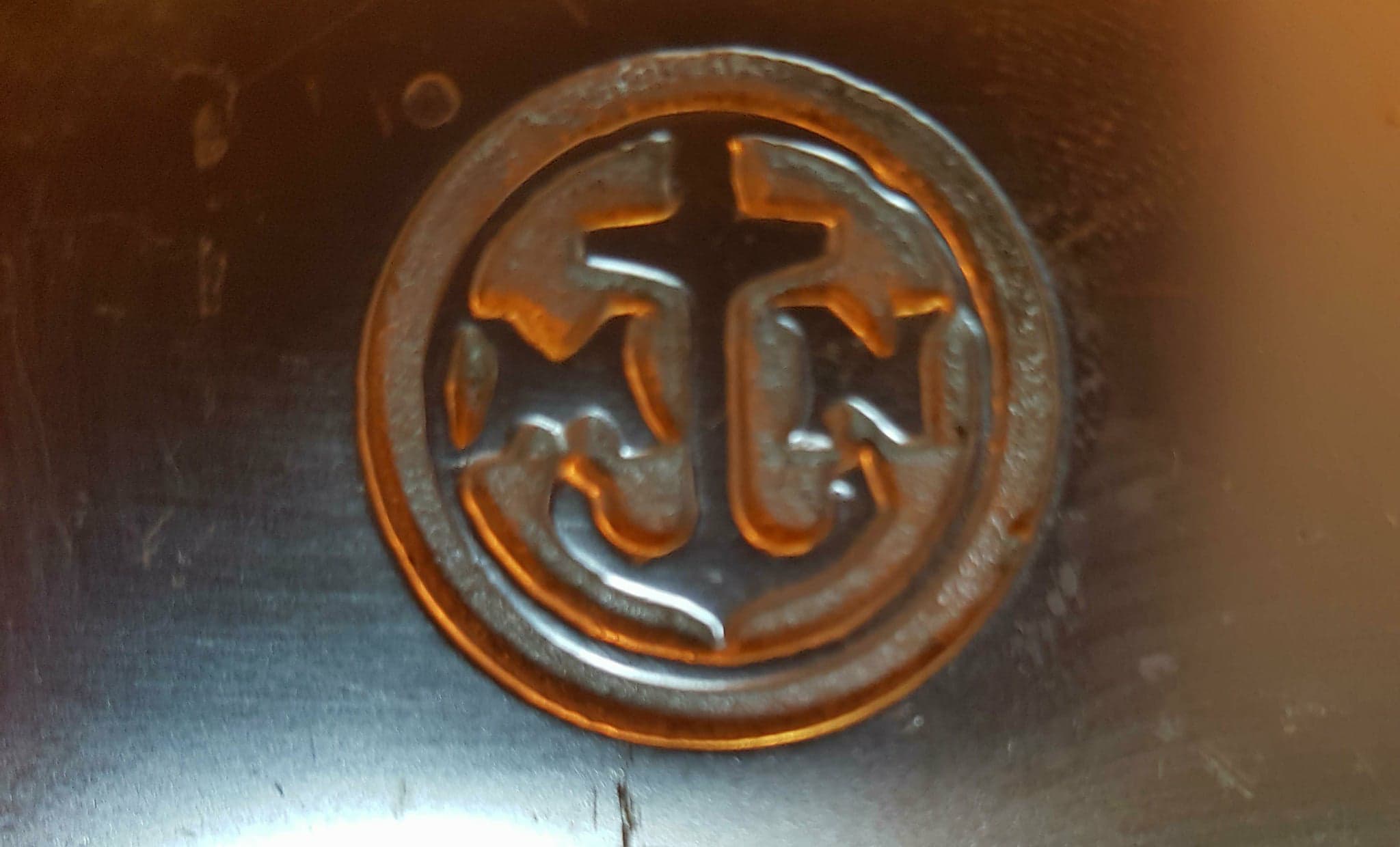 Ashtray old wall Navy