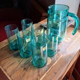1 set of 6 glasses + the pitcher from Cristallerie D'Arc
