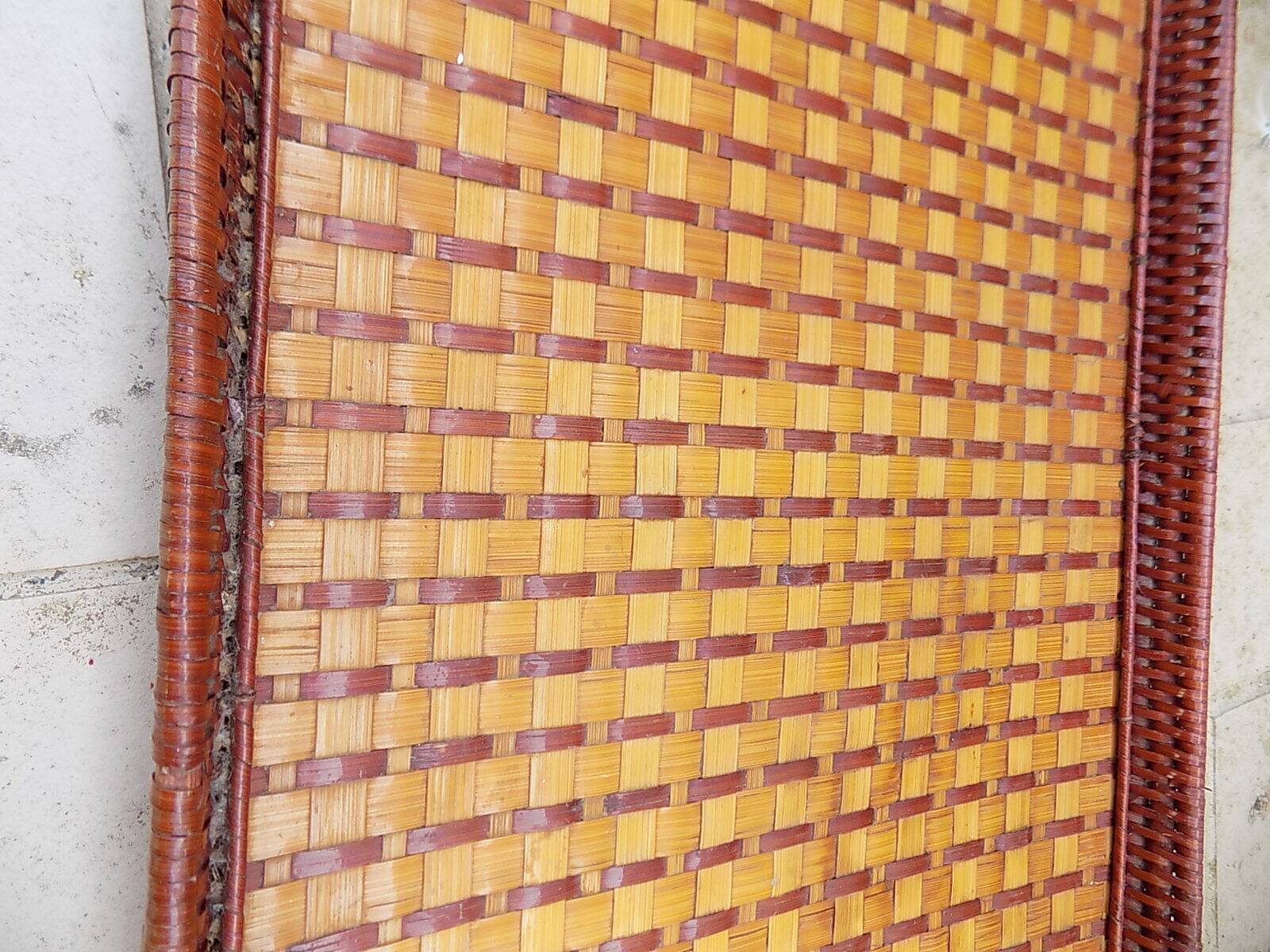 Woven rattan tray