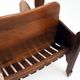 Antique Dutch Arts and Crafts Oak Hall Bench, Early 20th Century