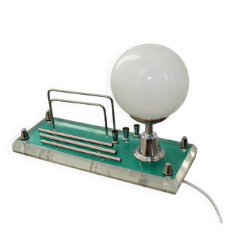 1970s lamp with storage compartment | Acrylic, metal, glass | E14 | Vintage