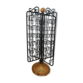 Metal and wood turnstile display for cards or photos
