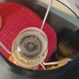 Pair of "Albret Rodez" lamps in dark salmon ceramic 53x25 vintage