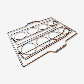 Gold metal glass-holder tray