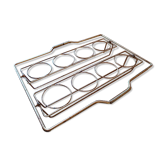 Gold metal glass-holder tray