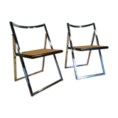 Paire de chaises pliantes vers 1970's