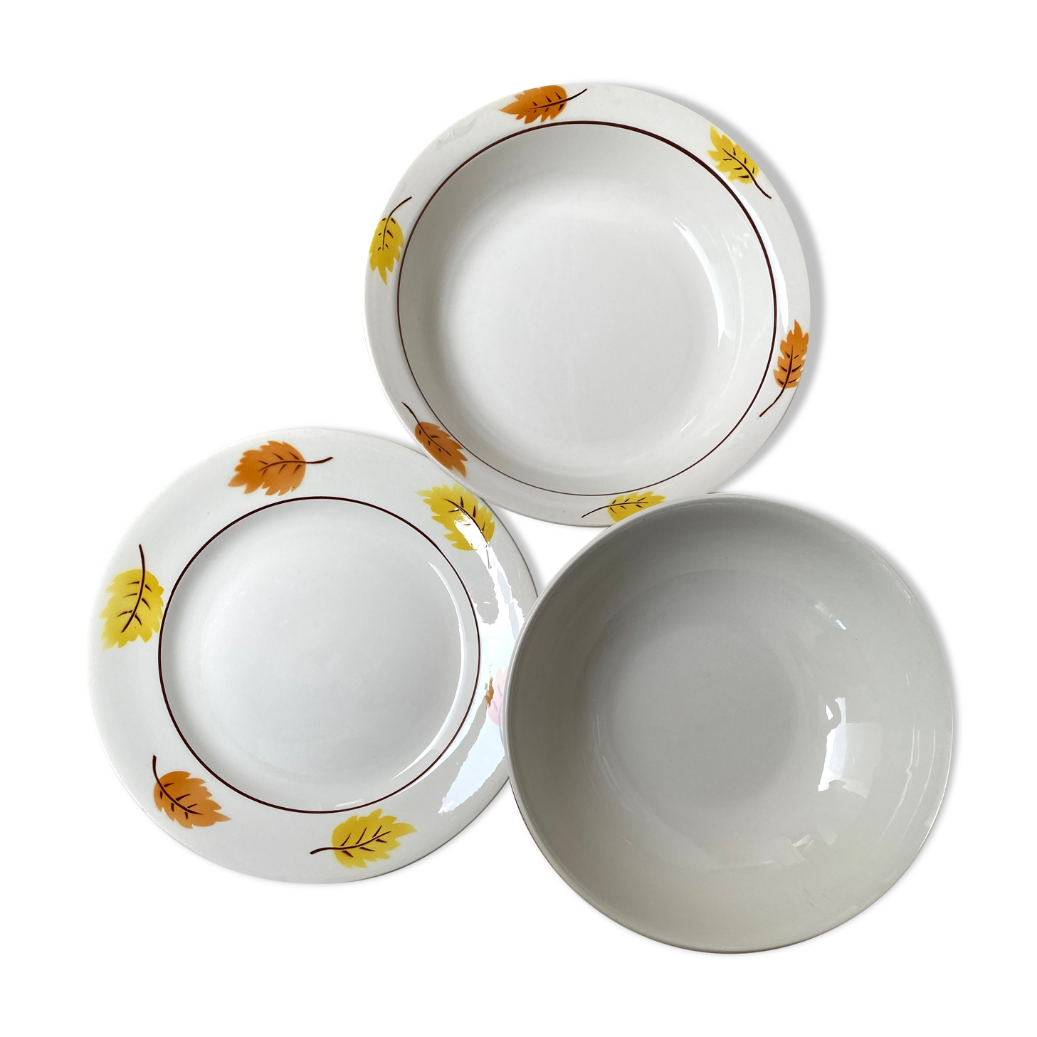 Set of 3-course Mill of Wolves autumn leaves