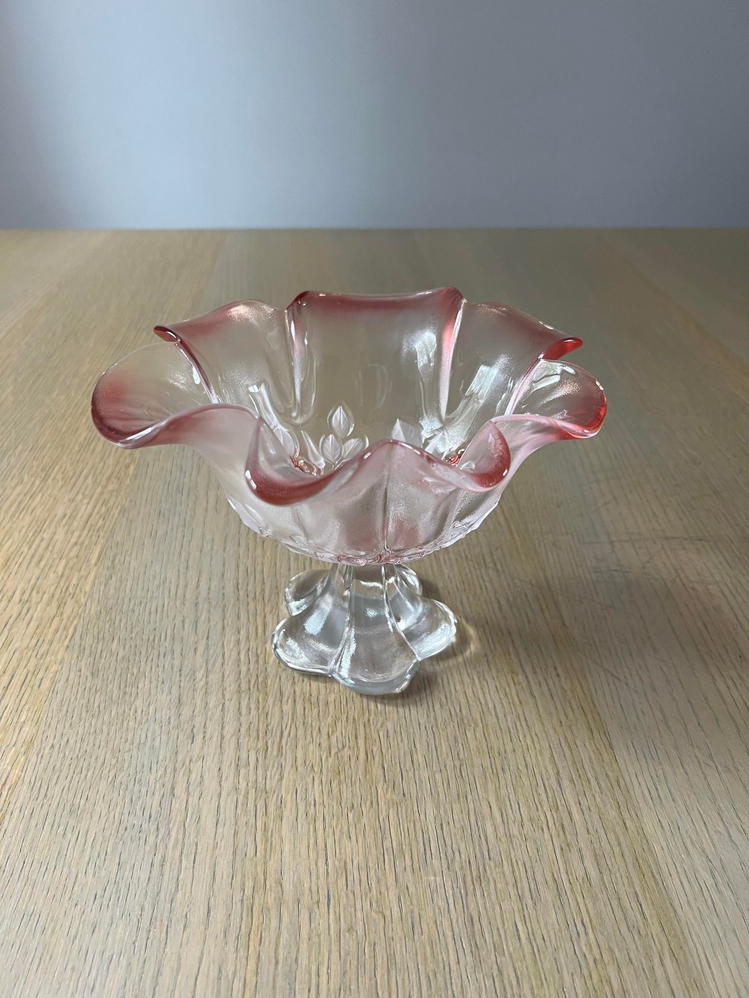 Empty glass cup pocket