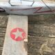 Avion jouet en bois vintage