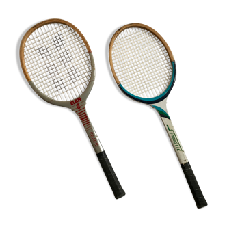 Raquettes de tennis années 50-60s