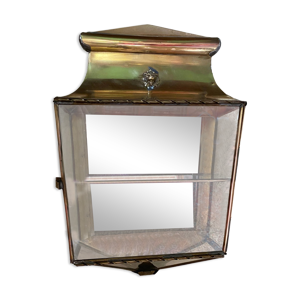 Vitrine en laiton et