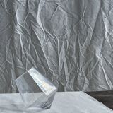 Small geometric carafe with diamond-shaped stopper and its 4 glasses