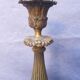 Pair of 18th-century bronze candlesticks Restoration