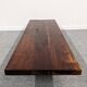Brutalist coffee table in solid teak
