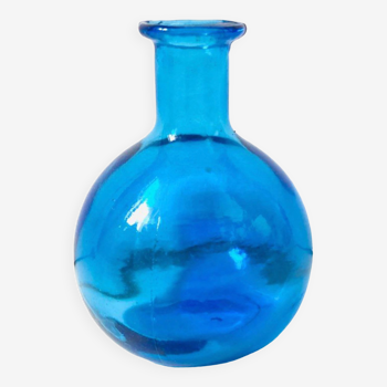 Vase bleu verre