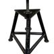 Black Industrial Workshop Swivel Stool, 1960s
