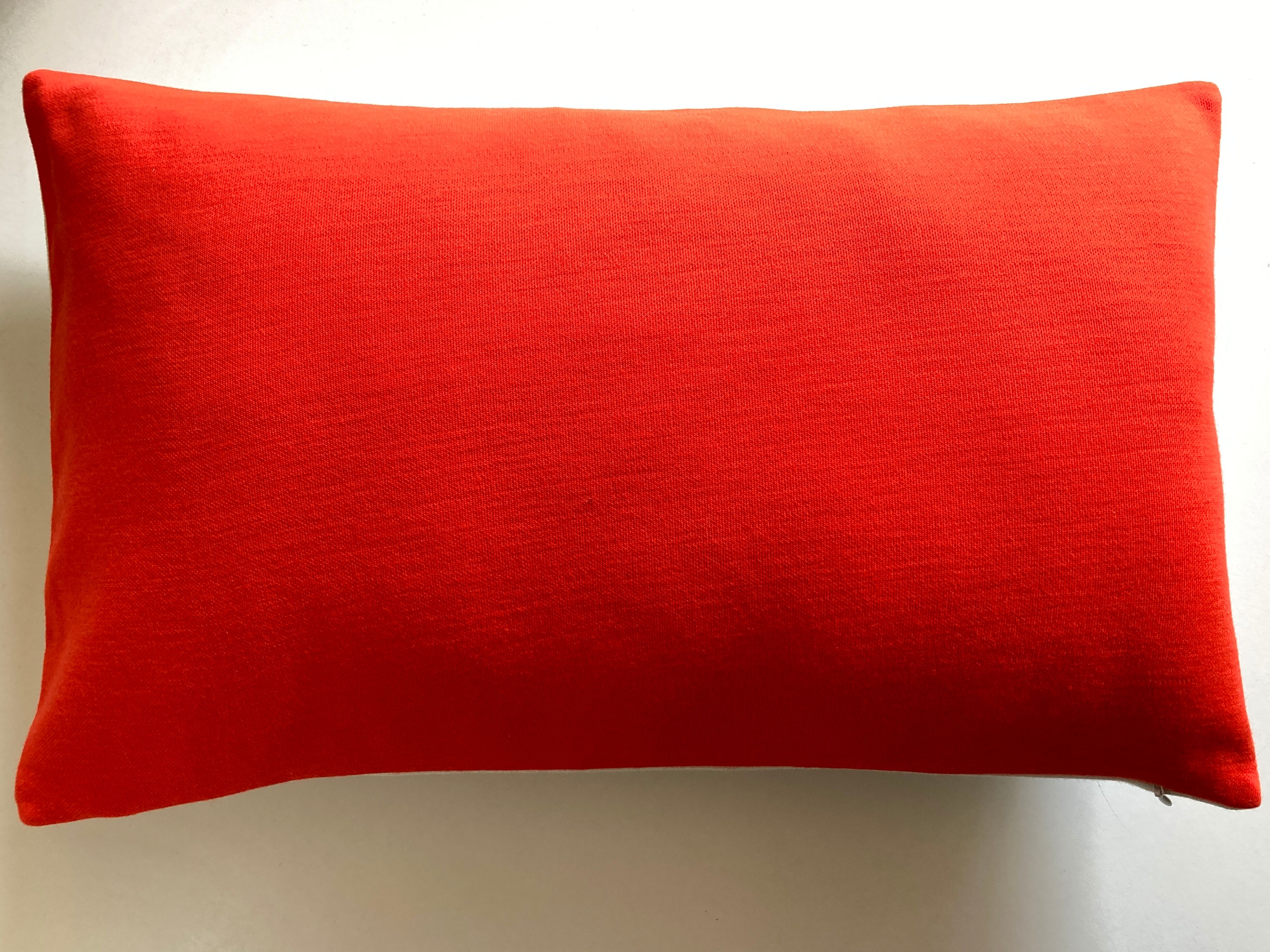 Racine space age 1960 wool jersey cushion on both sides