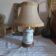 Ancienne lampe à poser pied de lampe berger