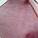 Large teak and bronze lamp from the 1970s