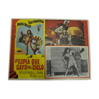 Displays FATHOM Raquel Welch 60's film Mexican "lobby card"