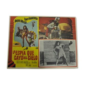 Affiche de cinéma mexicaine "lobby card" FATHOM Raquel Welch 60's