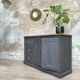 Craft furniture in patinated fir, circa 1950.
