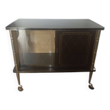 Vintage TV bar cabinet on casters
