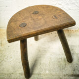 Tripod cowhide stool