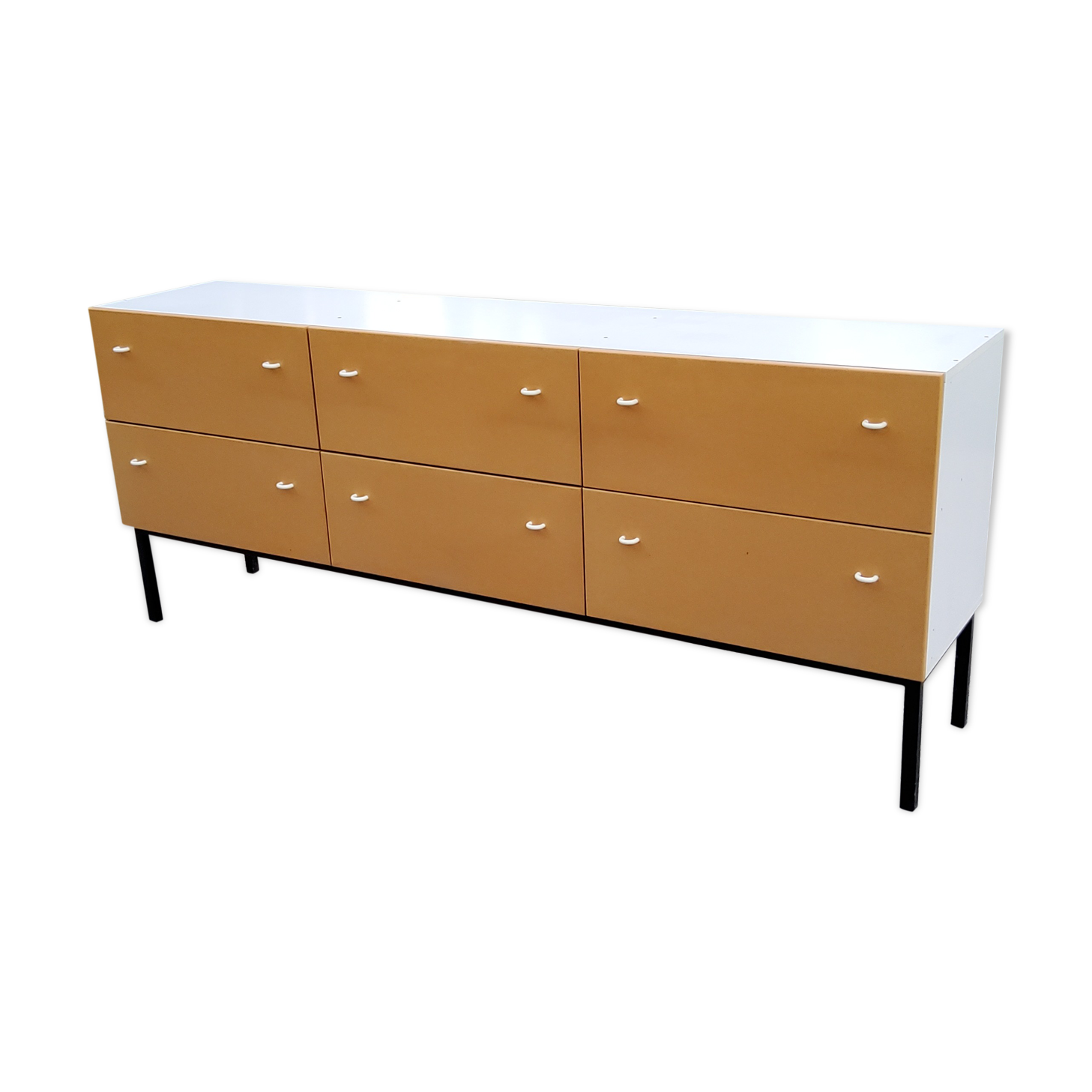 Enfilade store furniture of the 70s six large drawers