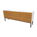 Enfilade store furniture of the 70s six large drawers
