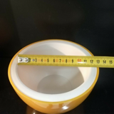 Vintage ice bucket 70's yellow apple