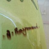 Vase signed Raymond ceramic Saint Jean du Désert