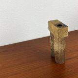 Klaus Lehmann, postmodern brutalist German pottery, sculpted column vase, 1981, ceramic