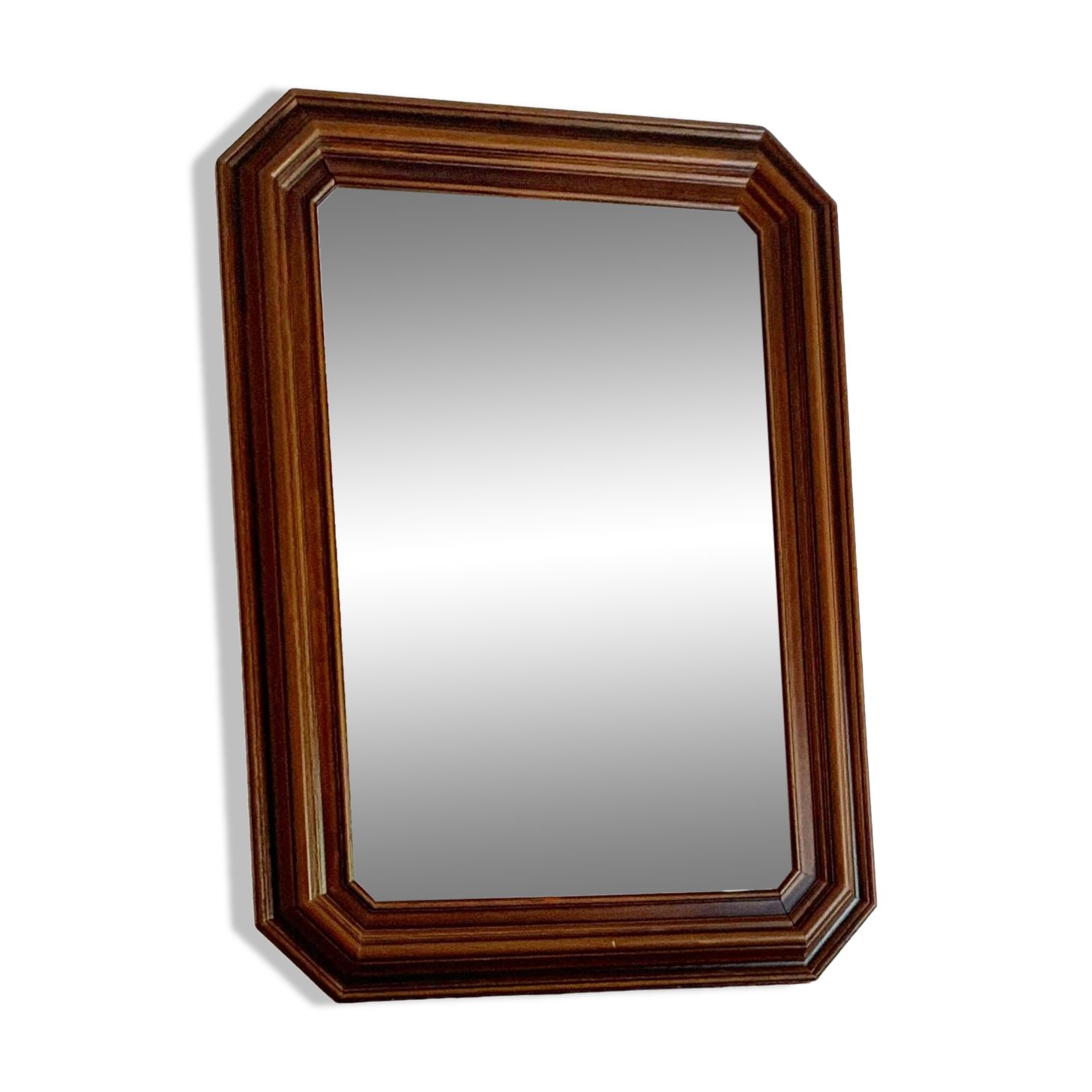 Miroir octogonal en bois