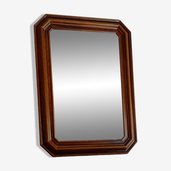 Miroir octogonal en bois