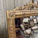 Large gold mirror with mouldings