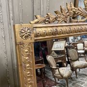 Large gold mirror with mouldings