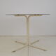 Round dining table,Metal and Glass,1970's.