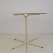 Round dining table,Metal and Glass,1970's.