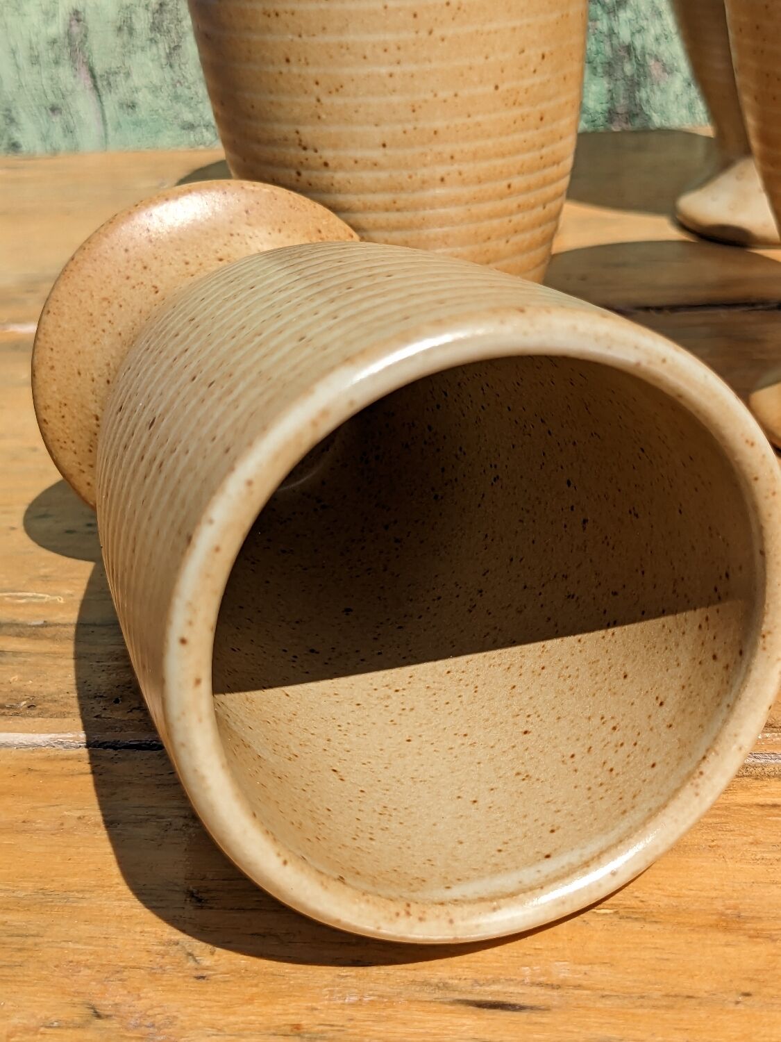 Mazagrans cups in artisanal stoneware by 4