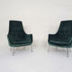 Karl Ekselius for Pastoe FM31 velvet lounge chairs, The Netherlands 1959