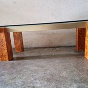 Gabriella Crespi (1922-2017) - Low table in burl veneer