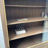 XXL oak display cabinet