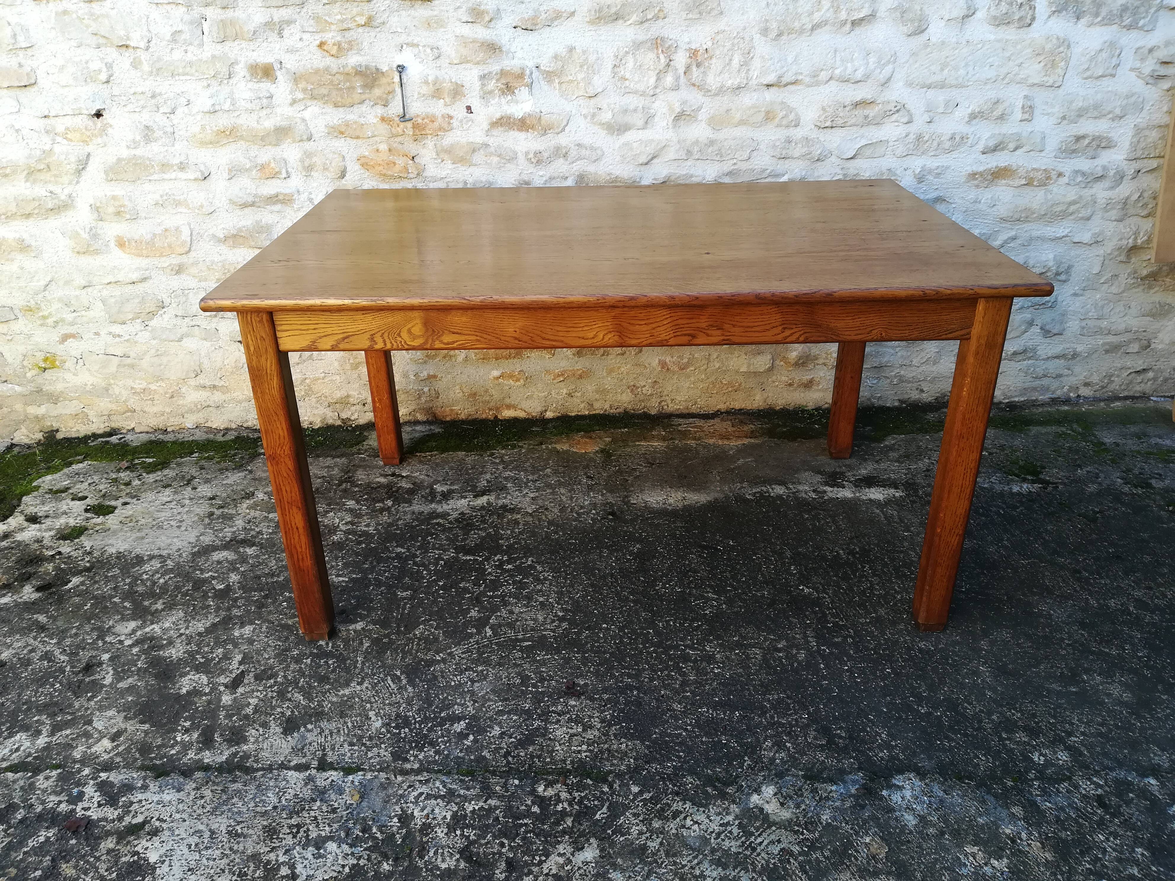 Oak farmhouse table