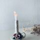 Italian slip candle holder signed