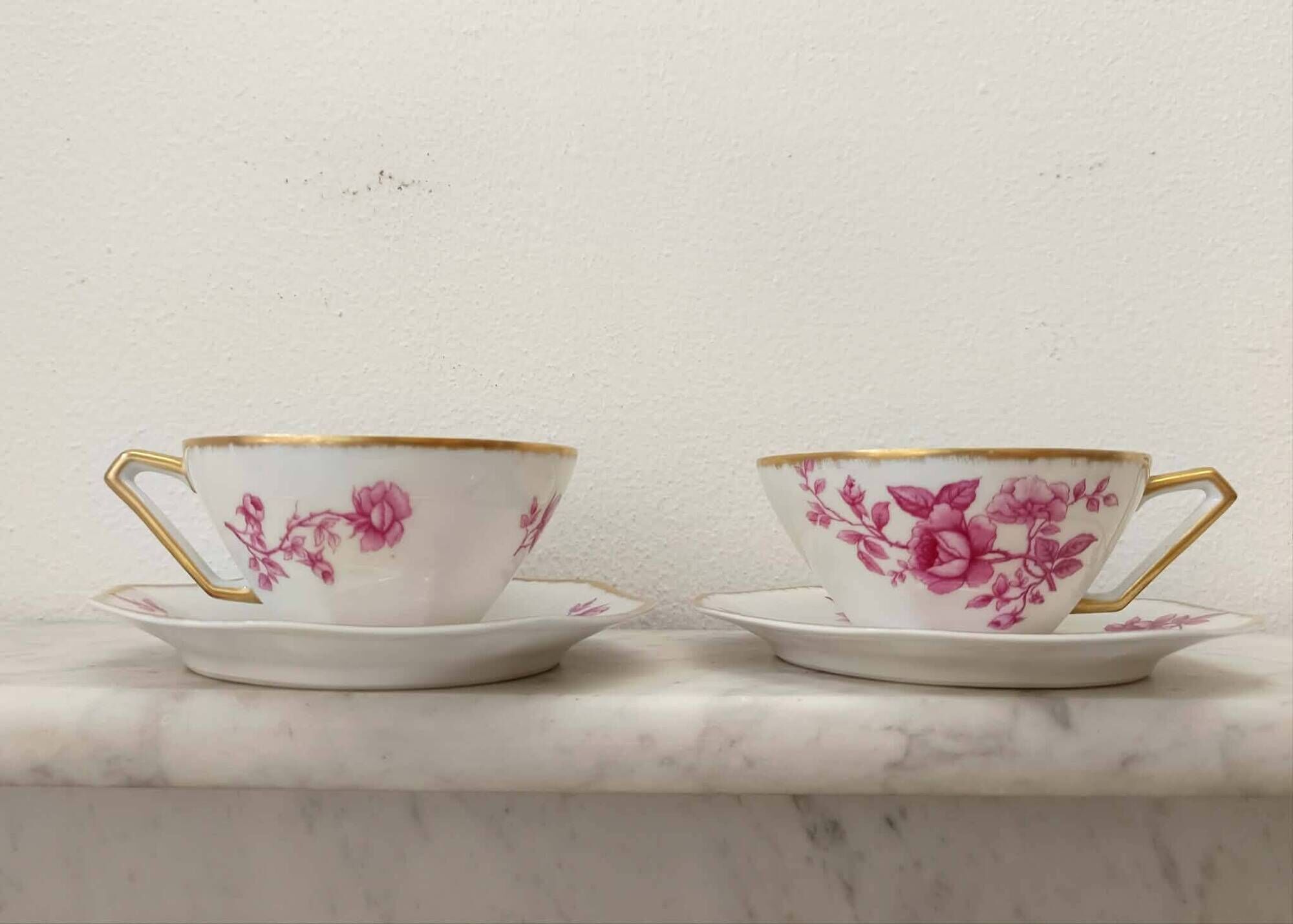 Limoges porcelain tea service Haviland Art Nouveau