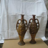 Pair of ancient kabyle amphorae in pottery